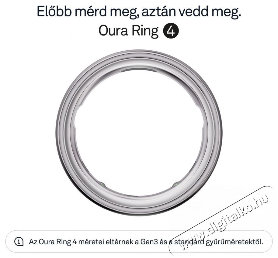 Oura Ring 4 Silver, 12 Mobil / Kommunik&aacute;ci&oacute; / Smart - Okos eszk&ouml;z - Egy&eacute;b okos eszk&ouml;z - 527758
