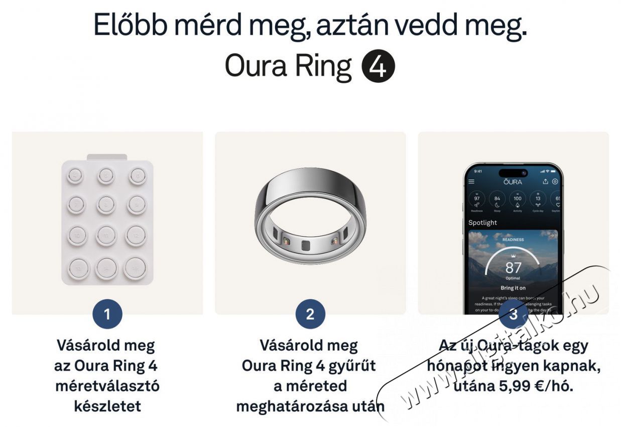 Oura Ring 4 Silver, 6 Mobil / Kommunik&aacute;ci&oacute; / Smart - Okos eszk&ouml;z - Egy&eacute;b okos eszk&ouml;z - 527764