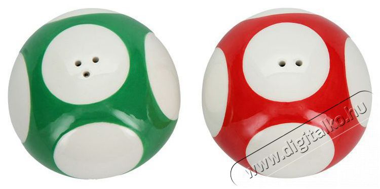 PALADONE Super Mario - Mushroom Salt and Pepper - bors- &eacute;s s&oacute;sz&oacute;r&oacute; Konyhai term&eacute;kek - Konyhai eszk&ouml;z - S&oacute; &eacute;s bors &ouml;rlő - 527834