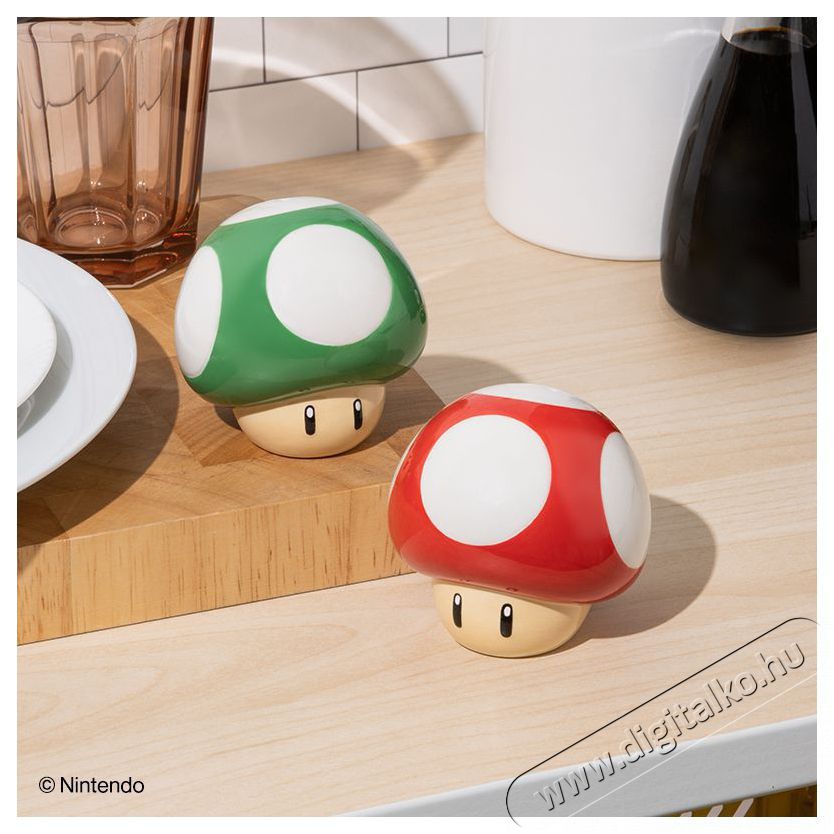 PALADONE Super Mario - Mushroom Salt and Pepper - bors- &eacute;s s&oacute;sz&oacute;r&oacute; Konyhai term&eacute;kek - Konyhai eszk&ouml;z - S&oacute; &eacute;s bors &ouml;rlő - 527834