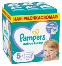 PAMPERS Active Baby 5 (150 db) Eldobhat&oacute; pelenka Sz&eacute;ps&eacute;g&aacute;pol&aacute;s / Eg&eacute;szs&eacute;g - Baba mama term&eacute;k - Egy&eacute;b baba mama term&eacute;k - 534783