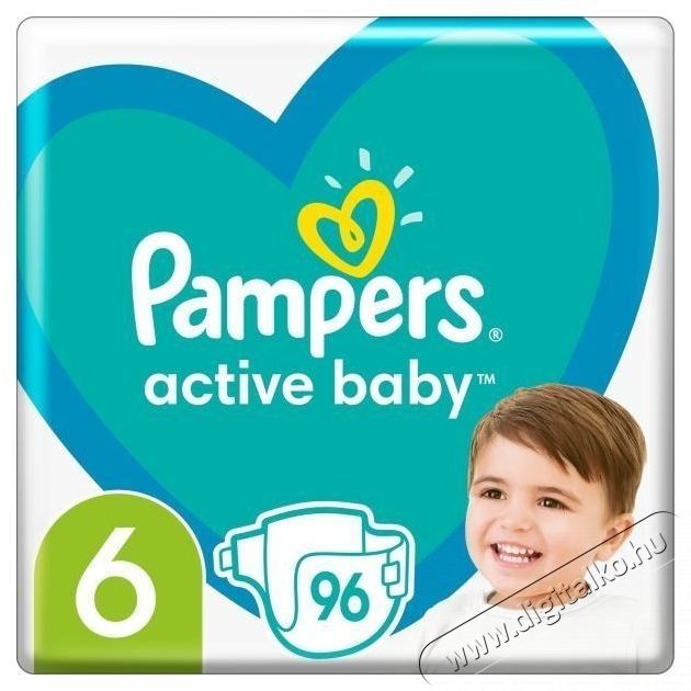 PAMPERS Active Baby 6 (96 db) - egyhavi kiszerel&eacute;s Sz&eacute;ps&eacute;g&aacute;pol&aacute;s / Eg&eacute;szs&eacute;g - Baba mama term&eacute;k - Egy&eacute;b baba mama term&eacute;k - 537953