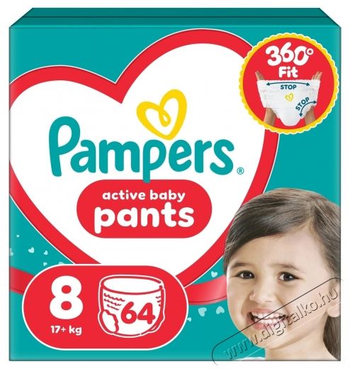 PAMPERS Pants 8 (64 db) Sz&eacute;ps&eacute;g&aacute;pol&aacute;s / Eg&eacute;szs&eacute;g - Baba mama term&eacute;k - Egy&eacute;b baba mama term&eacute;k - 537964