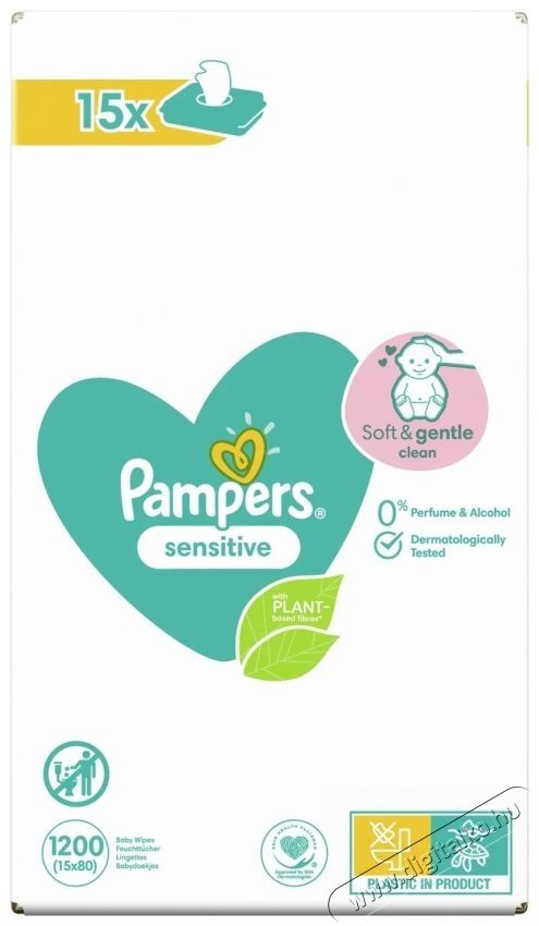PAMPERS Sensitive Baby 15x80 darab Sz&eacute;ps&eacute;g&aacute;pol&aacute;s / Eg&eacute;szs&eacute;g - Baba mama term&eacute;k - Egy&eacute;b baba mama term&eacute;k - 537966