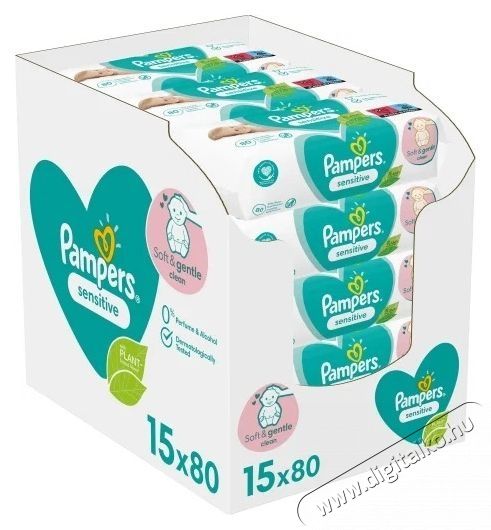 PAMPERS Sensitive Baby 15x80 darab Sz&eacute;ps&eacute;g&aacute;pol&aacute;s / Eg&eacute;szs&eacute;g - Baba mama term&eacute;k - Egy&eacute;b baba mama term&eacute;k - 537966