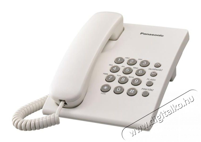 PANASONIC KX-TS500HGW vezet&eacute;kes telefon Mobil / Kommunik&aacute;ci&oacute; / Smart - Vezet&eacute;kes telefon / fax - 291479