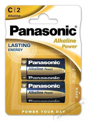 PANASONIC LR14APB/2BP 1,5V C/baby tart&oacute;s alk&aacute;li elem 2 db/csomag Akkuk &eacute;s t&ouml;ltők - Elem - 464040