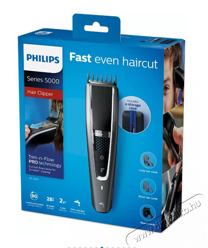 PHILIPS HC5650/15 Hajv&aacute;g&oacute; Sz&eacute;ps&eacute;g&aacute;pol&aacute;s / Eg&eacute;szs&eacute;g - Haj&aacute;pol&aacute;s - Haj / szak&aacute;ll v&aacute;g&oacute;, ny&iacute;r&oacute; - 354046