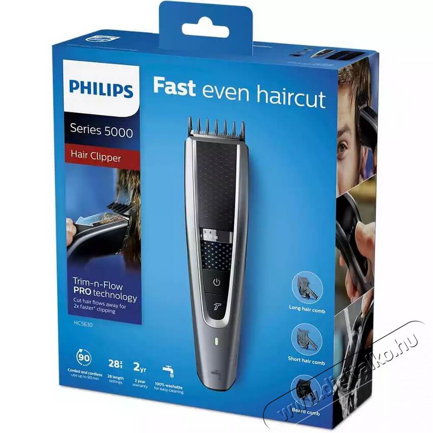 PHILIPS HC5630/15 Series 5000 Hajv&aacute;g&oacute; Sz&eacute;ps&eacute;g&aacute;pol&aacute;s / Eg&eacute;szs&eacute;g - Haj&aacute;pol&aacute;s - Haj / szak&aacute;ll v&aacute;g&oacute;, ny&iacute;r&oacute; - 354045
