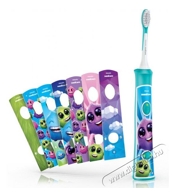 PHILIPS HX6322/04 Sonicare for Kids sz&oacute;nikus gyerek fogkefe Sz&eacute;ps&eacute;g&aacute;pol&aacute;s / Eg&eacute;szs&eacute;g - Sz&aacute;j / fog &aacute;pol&aacute;s - Elektromos fogkefe - 301167