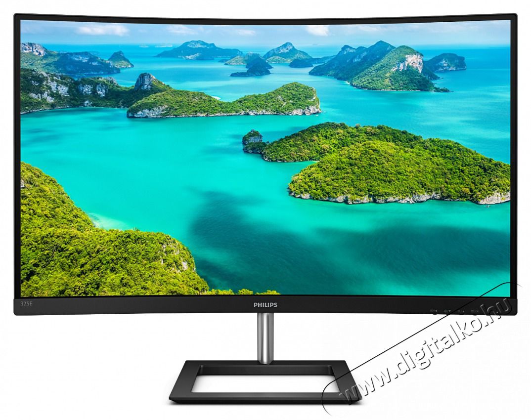 PHILIPS &Iacute;velt VA monitor 31.5 325E1C, 2560x1440, 16:9, 250cd/m2, 4ms, VGA/HDMI/DisplayPort Iroda &eacute;s sz&aacute;m&iacute;t&aacute;stechnika - Monitor - Monitor - 488333