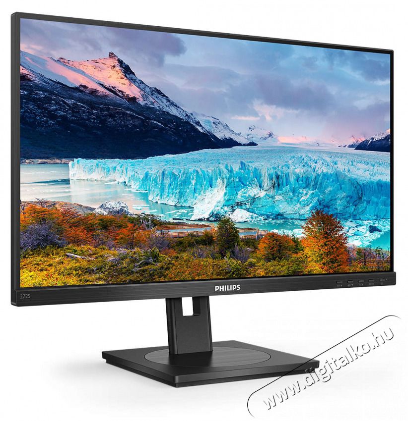 PHILIPS IPS monitor 27 272S1AE, 1920x1080, 16:9, 250cd/m2, 4ms, VGA/DVI/DisplayPort/HDMI, Pivot, hangsz&oacute;r&oacute; Iroda &eacute;s sz&aacute;m&iacute;t&aacute;stechnika - Monitor - Monitor - 495269