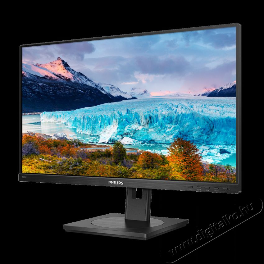 PHILIPS IPS monitor 27 272S1AE, 1920x1080, 16:9, 250cd/m2, 4ms, VGA/DVI/DisplayPort/HDMI, Pivot, hangsz&oacute;r&oacute; Iroda &eacute;s sz&aacute;m&iacute;t&aacute;stechnika - Monitor - Monitor - 495269