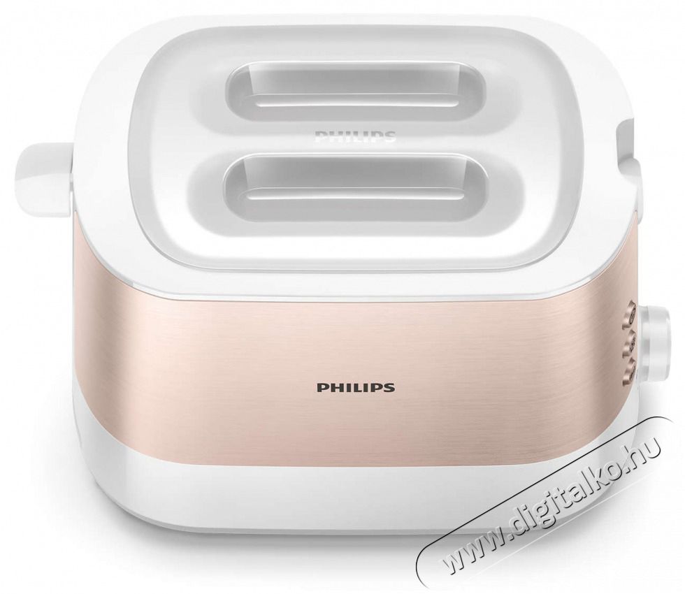 PHILIPS HD2638/11 Viva Collection r&oacute;zsasz&iacute;n-feh&eacute;r 2 szeletes keny&eacute;rpir&iacute;t&oacute; Konyhai term&eacute;kek - Konyhai kisg&eacute;p (s&uuml;t&eacute;s / főz&eacute;s / hűt&eacute;s / &eacute;telk&eacute;sz&iacute;t&eacute;s) - Keny&eacute;rpir&iacute;t&oacute; - 496761