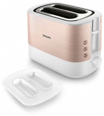 PHILIPS HD2638/11 Viva Collection r&oacute;zsasz&iacute;n-feh&eacute;r 2 szeletes keny&eacute;rpir&iacute;t&oacute; Konyhai term&eacute;kek - Konyhai kisg&eacute;p (s&uuml;t&eacute;s / főz&eacute;s / hűt&eacute;s / &eacute;telk&eacute;sz&iacute;t&eacute;s) - Keny&eacute;rpir&iacute;t&oacute; - 496761