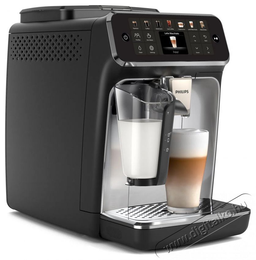 PHILIPS Series 4400 LatteGo EP4446/70 Automata k&aacute;v&eacute;főző Konyhai term&eacute;kek - K&aacute;v&eacute;főző / k&aacute;v&eacute;&ouml;rlő / kieg&eacute;sz&iacute;tő - Automata k&aacute;v&eacute;főző - 499767