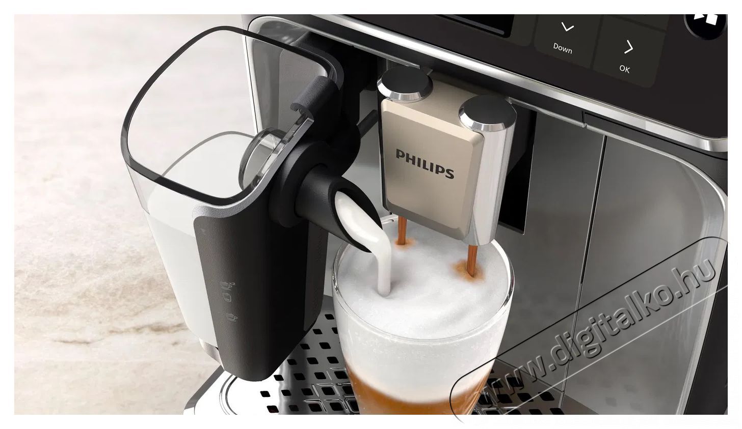 PHILIPS Series 4400 LatteGo EP4446/70 Automata k&aacute;v&eacute;főző Konyhai term&eacute;kek - K&aacute;v&eacute;főző / k&aacute;v&eacute;&ouml;rlő / kieg&eacute;sz&iacute;tő - Automata k&aacute;v&eacute;főző - 499767
