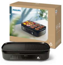 PHILIPS Series 3000 HD6210/90 fekete asztali grill Konyhai term&eacute;kek - Konyhai kisg&eacute;p (s&uuml;t&eacute;s / főz&eacute;s / hűt&eacute;s / &eacute;telk&eacute;sz&iacute;t&eacute;s) - Kontakt grill s&uuml;tő / s&uuml;tőlap - 503097