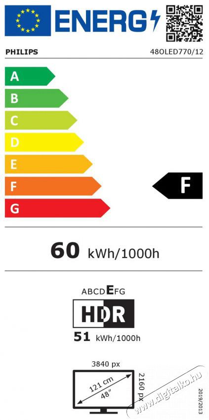 PHILIPS 48  48OLED770 Telev&iacute;zi&oacute;k - OLED telev&iacute;zi&oacute; - UHD 4K felbont&aacute;s&uacute; - 505978