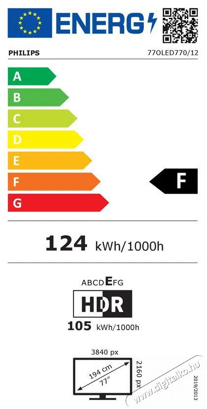 PHILIPS 77  77OLED770 Telev&iacute;zi&oacute;k - OLED telev&iacute;zi&oacute; - UHD 4K felbont&aacute;s&uacute; - 505967