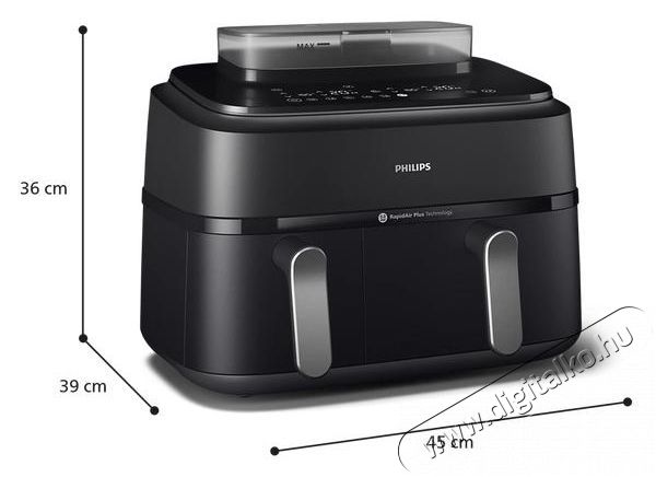 PHILIPS 5000 Steam DualBasket NA550/00 Konyhai term&eacute;kek - Konyhai kisg&eacute;p (s&uuml;t&eacute;s / főz&eacute;s / hűt&eacute;s / &eacute;telk&eacute;sz&iacute;t&eacute;s) - Olajs&uuml;tő - 521038