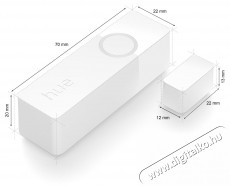 PHILIPS Hue Contact - feh&eacute;r H&aacute;ztart&aacute;s / Otthon / K&uuml;lt&eacute;r - Biztons&aacute;gtechnika - Nyit&aacute;s&eacute;rz&eacute;kelő - 519591