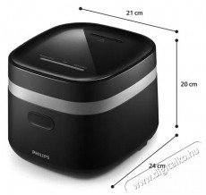PHILIPS 3000 Series Mini HD3090/80 Konyhai term&eacute;kek - Konyhai kisg&eacute;p (s&uuml;t&eacute;s / főz&eacute;s / hűt&eacute;s / &eacute;telk&eacute;sz&iacute;t&eacute;s) - L&eacute;gkever&eacute;ses főzőg&eacute;p / elektromos kukta / multifunkci&oacute;s s&uuml;tő - 530687