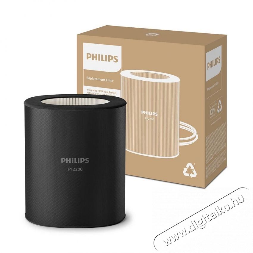 PHILIPS FY2200/30 l&eacute;gtiszt&iacute;t&oacute; szűrő, HEPA NanoProtect, 3-l&eacute;pcsős HEPA szűr&eacute;s, kompatibilis a 2200-as sorozattal, &eacute;lettartam: 3 &eacute;v Sz&eacute;ps&eacute;g&aacute;pol&aacute;s / Eg&eacute;szs&eacute;g - L&eacute;gtiszt&iacute;t&oacute; / p&aacute;r&aacute;s&iacute;t&oacute; / p&aacute;r&aacute;tlan&iacute;t&oacute; - L&eacute;gtiszt&iacute;t&oacute; - 537196