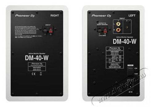 Pioneer DJ DM-40D-W feh&eacute;r 4-es monitor hangfalp&aacute;r Audio-Video / Hifi / Multim&eacute;dia - Hangfal - Hangfalszett - Hangfalszett - 464797