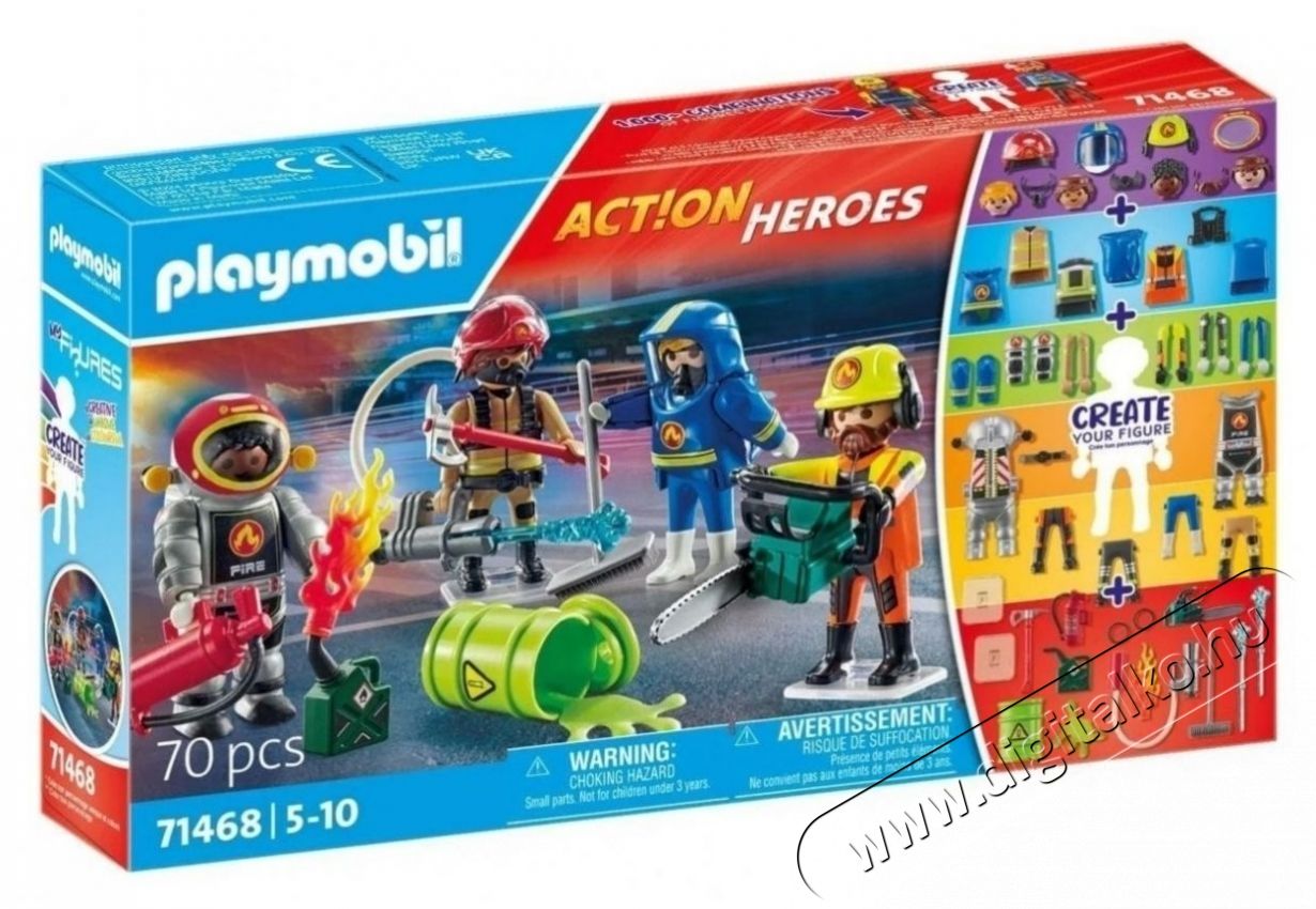 PLAYMOBIL 71468 My Figures  Tűzolt&oacute;k H&aacute;ztart&aacute;s / Otthon / K&uuml;lt&eacute;r - J&aacute;t&eacute;k / Sport - J&aacute;t&eacute;kfigura - 532044
