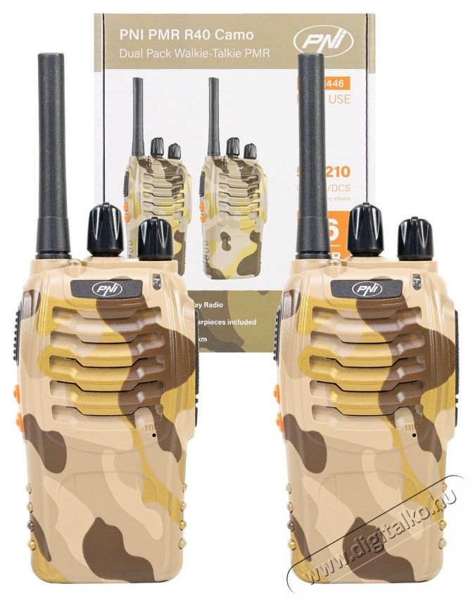 PNI PMR R40 Camo hordozhat&oacute; r&aacute;di&oacute;&aacute;llom&aacute;s &Uacute;jdons&aacute;gok - &Uacute;j term&eacute;kek - 535587