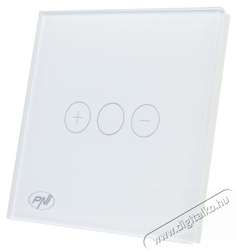 PNI SafeHome DIM101 egyszerű kapcsol&oacute; &eacute;rint&eacute;ssel &eacute;s f&eacute;nyerő-szab&aacute;lyz&oacute;val, 1X700W, fesz&uuml;lts&eacute;g alatt, nulla n&eacute;lk&uuml;l, &uuml;veg, feh&eacute;r H&aacute;ztart&aacute;s / Otthon / K&uuml;lt&eacute;r - Vil&aacute;g&iacute;t&aacute;s / elektromoss&aacute;g - L&aacute;mpa kieg&eacute;sz&iacute;tő - 540478