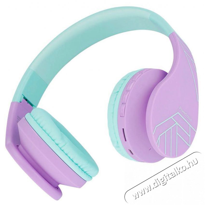 PowerLocus P1 Kids Teal/Purple Audio-Video / Hifi / Multim&eacute;dia - F&uuml;l &eacute;s Fejhallgat&oacute;k - Fejhallgat&oacute; mikrofonnal / headset - 519065
