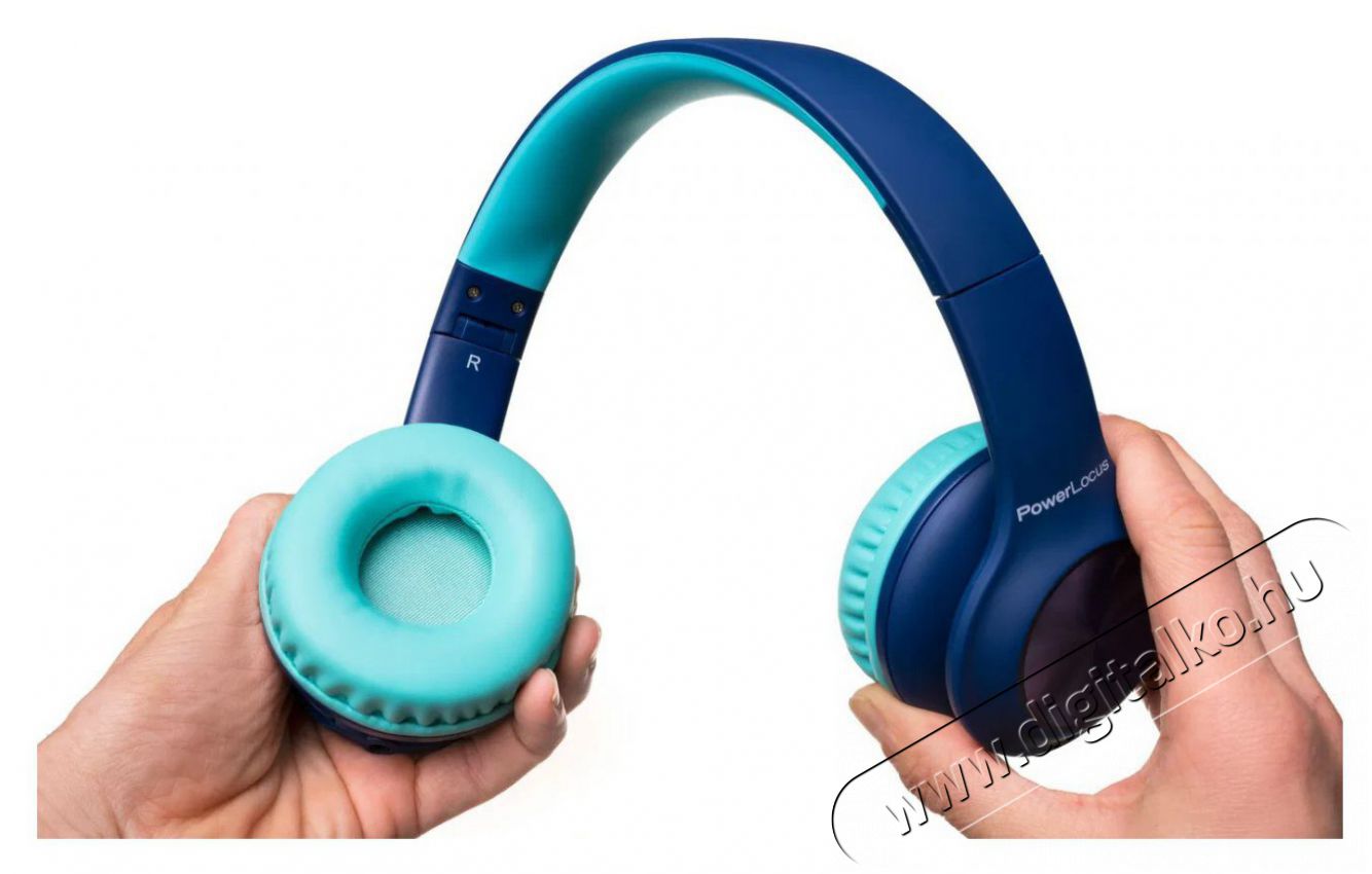 PowerLocus PLED Blue Wireless Audio-Video / Hifi / Multim&eacute;dia - F&uuml;l &eacute;s Fejhallgat&oacute;k - Fejhallgat&oacute; mikrofonnal / headset - 519073