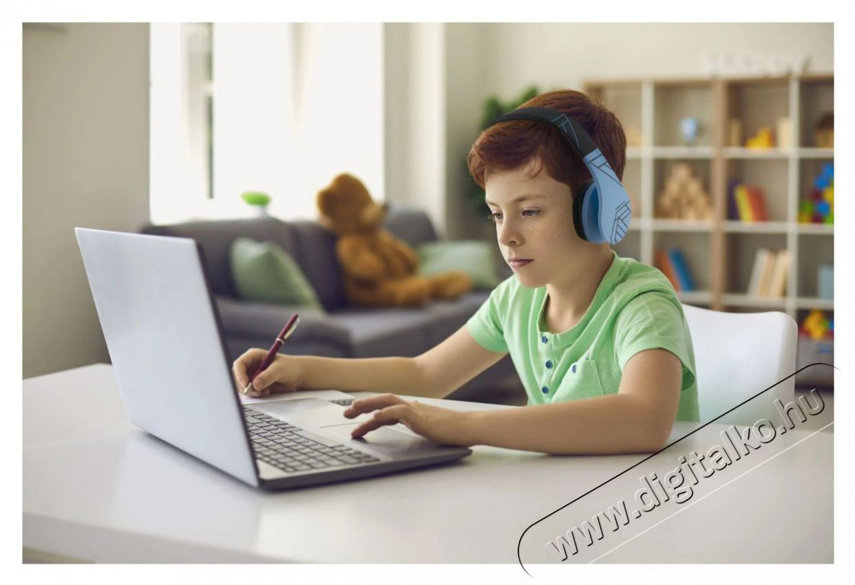 PowerLocus P1 Kids Black/Blue Audio-Video / Hifi / Multim&eacute;dia - F&uuml;l &eacute;s Fejhallgat&oacute;k - Fejhallgat&oacute; mikrofonnal / headset - 525685