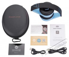 PowerLocus P1 Kids Black/Blue Audio-Video / Hifi / Multim&eacute;dia - F&uuml;l &eacute;s Fejhallgat&oacute;k - Fejhallgat&oacute; mikrofonnal / headset - 525685