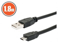 PRC USB 2.0 A - B micro 1,8m kábel Tv kiegészítők - Kábel / csatlakozó - USB kábel - 389635