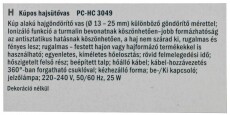 ProfiCare PC-HC 3049 Hajs&uuml;tő - feh&eacute;r arany Sz&eacute;ps&eacute;g&aacute;pol&aacute;s / Eg&eacute;szs&eacute;g - Haj&aacute;pol&aacute;s - Hajs&uuml;tővas / g&ouml;nd&ouml;r&iacute;tő - 359626