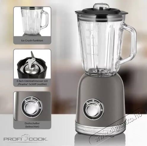 Proficook PC-UM 1195 turmixg&eacute;p - antracit Konyhai term&eacute;kek - Konyhai kisg&eacute;p (elők&eacute;sz&iacute;t&eacute;s / feldolgoz&aacute;s) - Turmixg&eacute;p - 364178