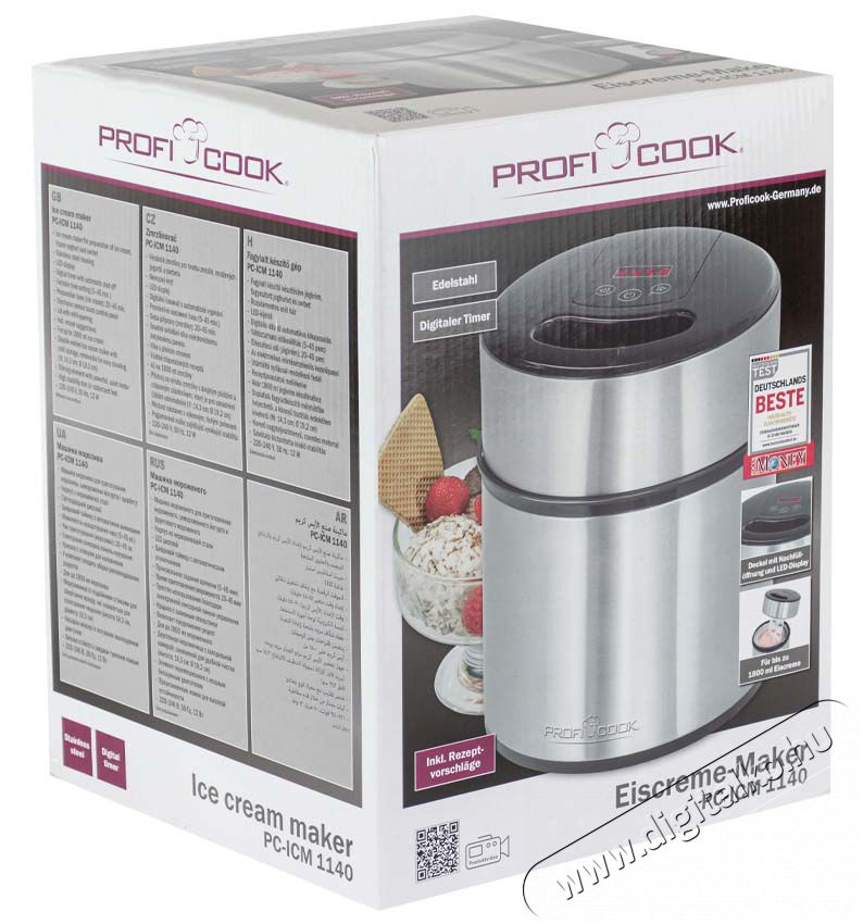 Proficook PC-ICM 1140 fagylalt k&eacute;sz&iacute;tő Konyhai term&eacute;kek - Konyhai kisg&eacute;p (s&uuml;t&eacute;s / főz&eacute;s / hűt&eacute;s / &eacute;telk&eacute;sz&iacute;t&eacute;s) - Fagylaltk&eacute;sz&iacute;tő g&eacute;p - 347998