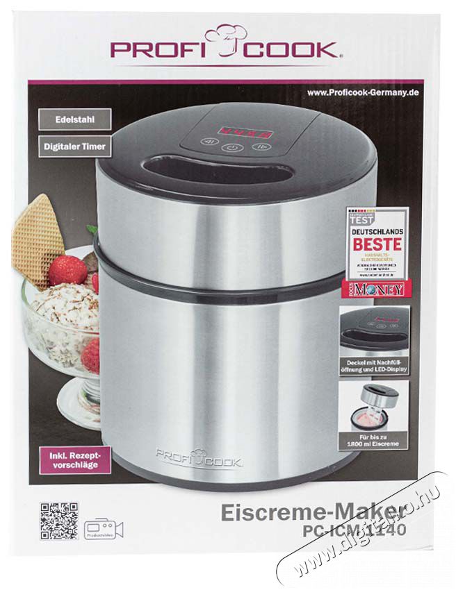 Proficook PC-ICM 1140 fagylalt k&eacute;sz&iacute;tő Konyhai term&eacute;kek - Konyhai kisg&eacute;p (s&uuml;t&eacute;s / főz&eacute;s / hűt&eacute;s / &eacute;telk&eacute;sz&iacute;t&eacute;s) - Fagylaltk&eacute;sz&iacute;tő g&eacute;p - 347998