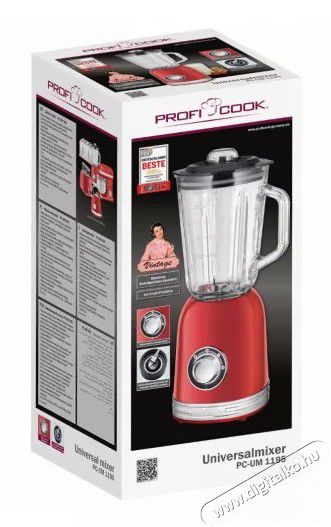 Proficook PC-UM 1195 turmixg&eacute;p - piros Konyhai term&eacute;kek - Konyhai kisg&eacute;p (elők&eacute;sz&iacute;t&eacute;s / feldolgoz&aacute;s) - Turmixg&eacute;p - 364177
