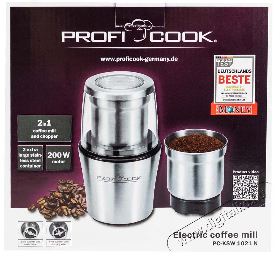 Proficook PC-KSW 1021 k&aacute;v&eacute;dar&aacute;l&oacute; Konyhai term&eacute;kek - K&aacute;v&eacute;főző / k&aacute;v&eacute;&ouml;rlő / kieg&eacute;sz&iacute;tő - K&aacute;v&eacute;dar&aacute;l&oacute; / őrlő - 348001