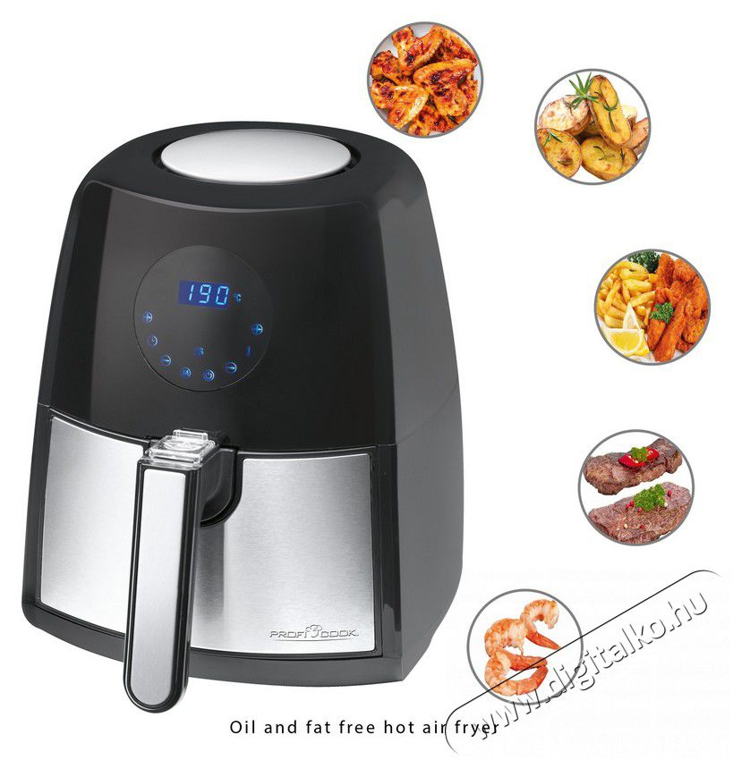 Proficook PC-FR 1147 H l&eacute;gkever&eacute;ses s&uuml;tő Konyhai term&eacute;kek - Konyhai kisg&eacute;p (s&uuml;t&eacute;s / főz&eacute;s / hűt&eacute;s / &eacute;telk&eacute;sz&iacute;t&eacute;s) - L&eacute;gkever&eacute;ses főzőg&eacute;p / elektromos kukta / multifunkci&oacute;s s&uuml;tő - 347995