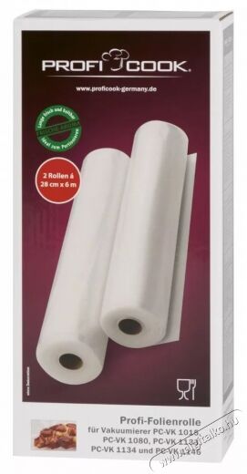 Proficook V&aacute;kuum f&oacute;lia 28cm x 6m V&aacute;kuum f&oacute;lia Konyhai term&eacute;kek - F&oacute;liahegesztő - V&aacute;kumf&oacute;lia - 364173