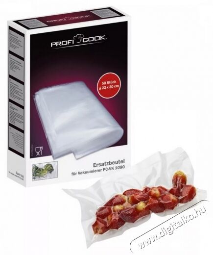 Proficook V&aacute;kuum kicsi 22x30cm v&aacute;kuum tasak - 50db Konyhai term&eacute;kek - F&oacute;liahegesztő - V&aacute;kumf&oacute;lia - 364171