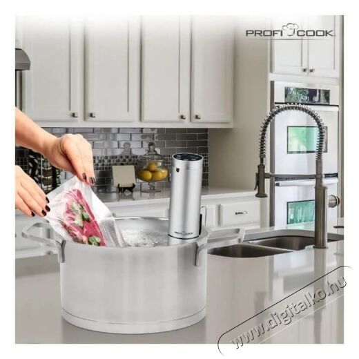 Proficook PC-SV 1159 Silber Sous vide keringetőker&eacute;k Konyhai term&eacute;kek - Konyhai kisg&eacute;p (s&uuml;t&eacute;s / főz&eacute;s / hűt&eacute;s / &eacute;telk&eacute;sz&iacute;t&eacute;s) - Sous Vide főző - 360581