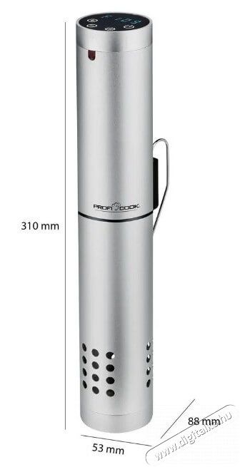Proficook PC-SV 1159 Silber Sous vide keringetőker&eacute;k Konyhai term&eacute;kek - Konyhai kisg&eacute;p (s&uuml;t&eacute;s / főz&eacute;s / hűt&eacute;s / &eacute;telk&eacute;sz&iacute;t&eacute;s) - Sous Vide főző - 360581