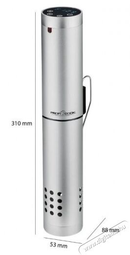Proficook PC-SV 1159 Silber Sous vide keringetőker&eacute;k Konyhai term&eacute;kek - Konyhai kisg&eacute;p (s&uuml;t&eacute;s / főz&eacute;s / hűt&eacute;s / &eacute;telk&eacute;sz&iacute;t&eacute;s) - Sous Vide főző - 360581