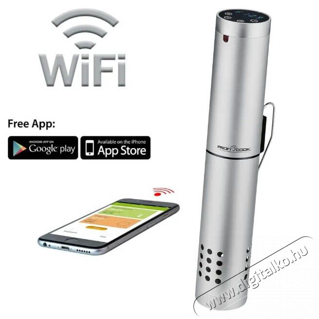 Proficook PC-SV 1159 Silber Sous vide keringetőker&eacute;k Konyhai term&eacute;kek - Konyhai kisg&eacute;p (s&uuml;t&eacute;s / főz&eacute;s / hűt&eacute;s / &eacute;telk&eacute;sz&iacute;t&eacute;s) - Sous Vide főző - 360581
